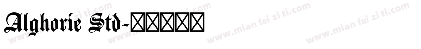 Alghorie Std字体转换